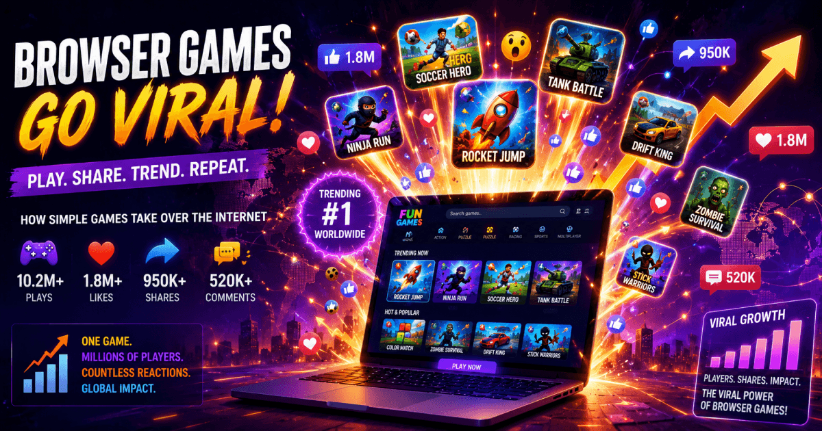 Popular browser games that became viral hits across the internet
