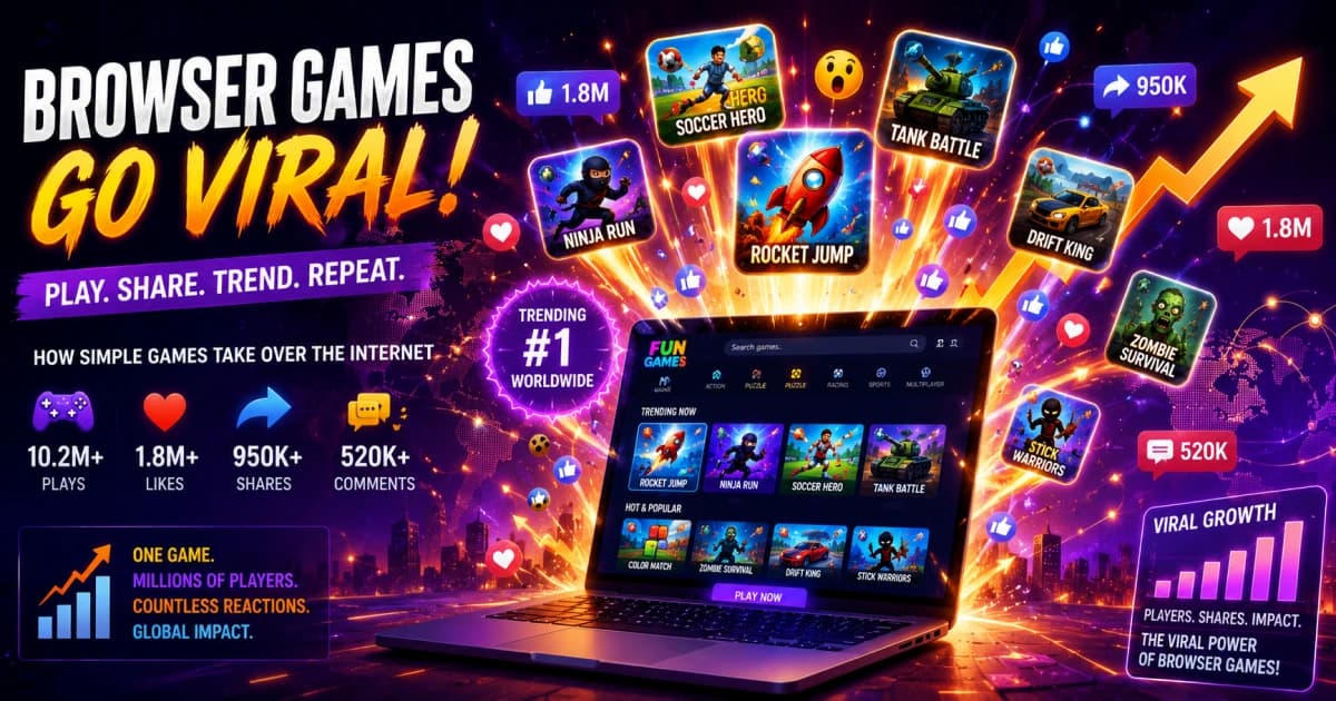Popular browser games that became viral hits across the internet